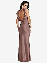 Front View Thumbnail - Sienna Ruffle Trimmed Open-Back Maxi Slip Dress