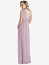 Alt View 2 Thumbnail - Suede Rose Empire Waist Shirred Skirt Convertible Sash Tie Maxi Dress
