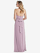 Alt View 7 Thumbnail - Suede Rose Empire Waist Shirred Skirt Convertible Sash Tie Maxi Dress