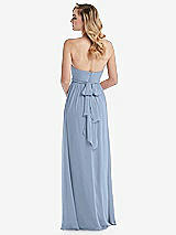 Alt View 7 Thumbnail - Cloudy Empire Waist Shirred Skirt Convertible Sash Tie Maxi Dress