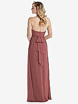 Alt View 7 Thumbnail - English Rose Empire Waist Shirred Skirt Convertible Sash Tie Maxi Dress