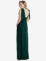 Alt View 2 Thumbnail - Evergreen Empire Waist Shirred Skirt Convertible Sash Tie Maxi Dress