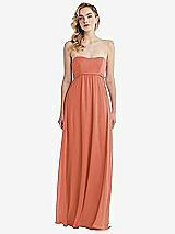 Alt View 6 Thumbnail - Terracotta Copper Empire Waist Shirred Skirt Convertible Sash Tie Maxi Dress