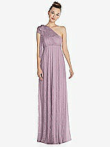 Front View Thumbnail - Suede Rose Empire Waist Convertible Sash Tie Lace Maxi Dress