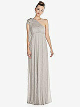 Front View Thumbnail - Oyster Empire Waist Convertible Sash Tie Lace Maxi Dress