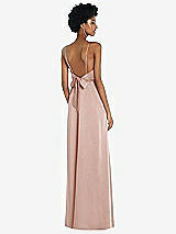 Front View Thumbnail - Toasted Sugar High-Neck Low Tie-Back Maxi Dress with Adjustable Straps