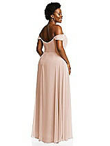 Alt View 3 Thumbnail - Cameo Off-the-Shoulder Basque Neck Maxi Dress with Flounce Sleeves