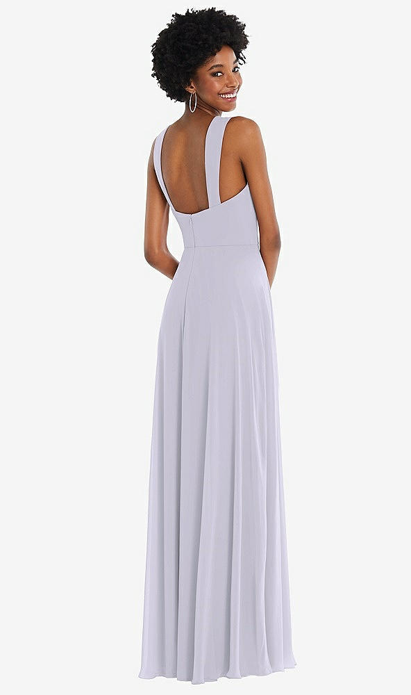 Back View - Silver Dove Contoured Wide Strap Sweetheart Maxi Dress