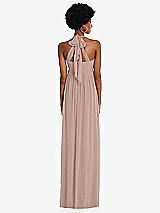 Alt View 5 Thumbnail - Neu Nude Convertible Tie-Shoulder Empire Waist Maxi Dress