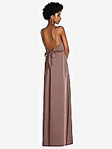 Rear View Thumbnail - Sienna Low Tie-Back Maxi Dress with Adjustable Skinny Straps