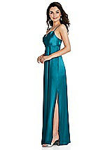 Side View Thumbnail - Oasis Cowl-Neck Empire Waist Maxi Dress with Adjustable Straps