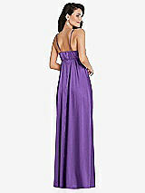 Rear View Thumbnail - Pansy Cowl-Neck Empire Waist Maxi Dress with Adjustable Straps