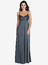 Front View Thumbnail - Silverstone Cowl-Neck Empire Waist Maxi Dress with Adjustable Straps