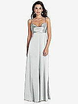 Front View Thumbnail - Sterling Cowl-Neck Empire Waist Maxi Dress with Adjustable Straps