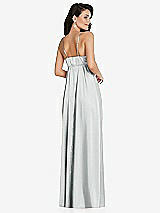 Rear View Thumbnail - Sterling Cowl-Neck Empire Waist Maxi Dress with Adjustable Straps