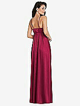 Rear View Thumbnail - Valentine Cowl-Neck Empire Waist Maxi Dress with Adjustable Straps