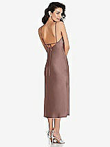 Rear View Thumbnail - Sienna Open-Back Convertible Strap Midi Bias Slip Dress
