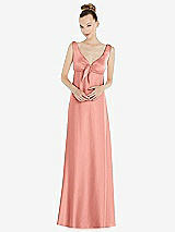 Alt View 1 Thumbnail - Rose - PANTONE Rose Quartz Convertible Strap Empire Waist Satin Maxi Dress