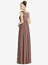 Rear View Thumbnail - Sienna Convertible Strap Empire Waist Satin Maxi Dress
