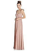 Side View Thumbnail - Toasted Sugar Tie Shoulder A-Line Maxi Dress