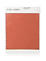 Front View Thumbnail - Terracotta Copper Whisper Satin Swatch