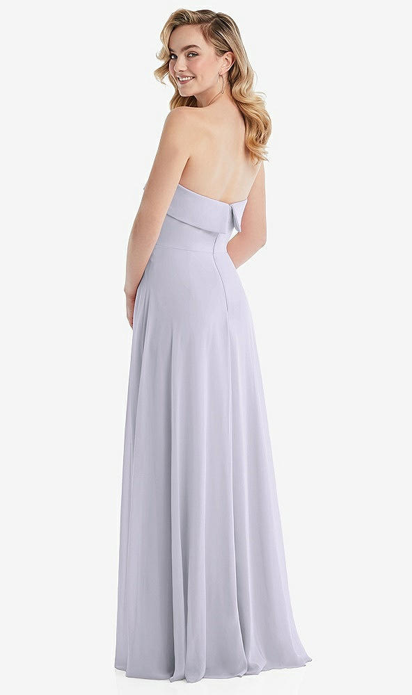 Back View - Silver Dove Cuffed Strapless Maxi Dress with Front Slit