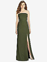 Front View Thumbnail - Olive Green Bella Bridesmaids Dress BB139