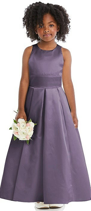 Dark Purple Flower Girl Dresses