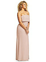 Alt View 4 Thumbnail - Cameo Strapless Overlay Bodice Crepe Maxi Dress with Front Slit