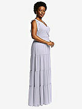 Alt View 2 Thumbnail - Silver Dove Bow-Shoulder Faux Wrap Maxi Dress with Tiered Skirt