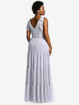 Alt View 3 Thumbnail - Silver Dove Bow-Shoulder Faux Wrap Maxi Dress with Tiered Skirt