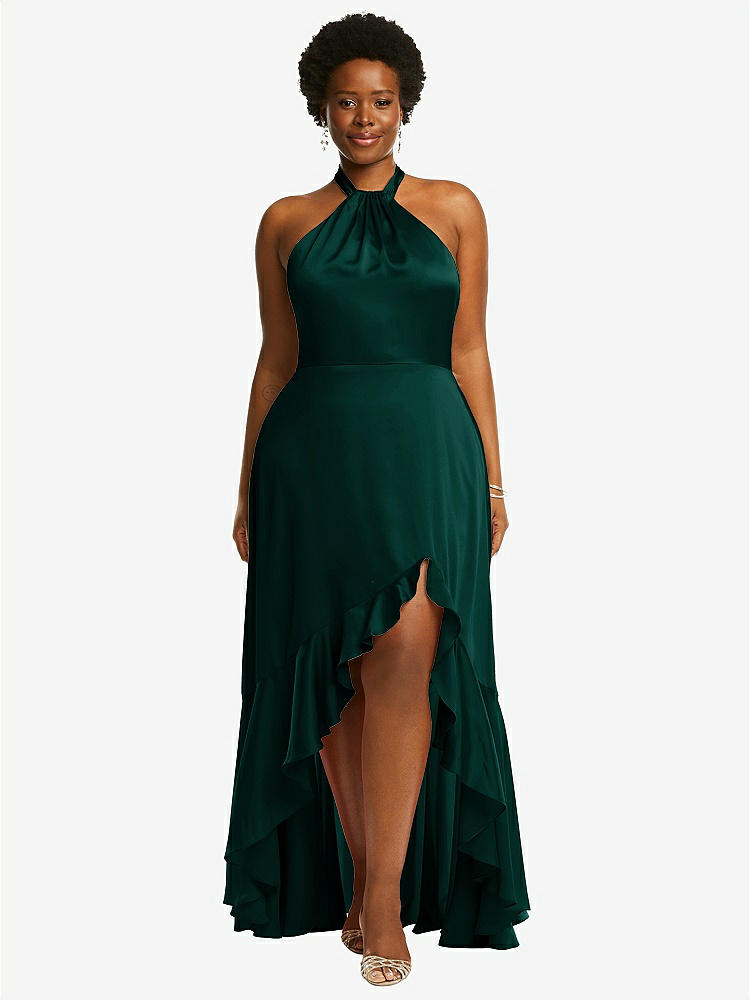 Emerald High Low Bridesmaid Dresses