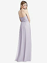 Rear View Thumbnail - Moondance Shirred Bodice Strapless Chiffon Maxi Dress with Optional Straps
