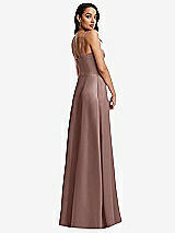 Rear View Thumbnail - Sienna Bustier A-Line Maxi Dress with Adjustable Spaghetti Straps