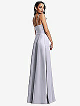 Rear View Thumbnail - Silver Dove Bustier A-Line Maxi Dress with Adjustable Spaghetti Straps