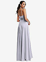 Rear View Thumbnail - Silver Dove Triangle Cutout Bodice Maxi Dress with Adjustable Straps