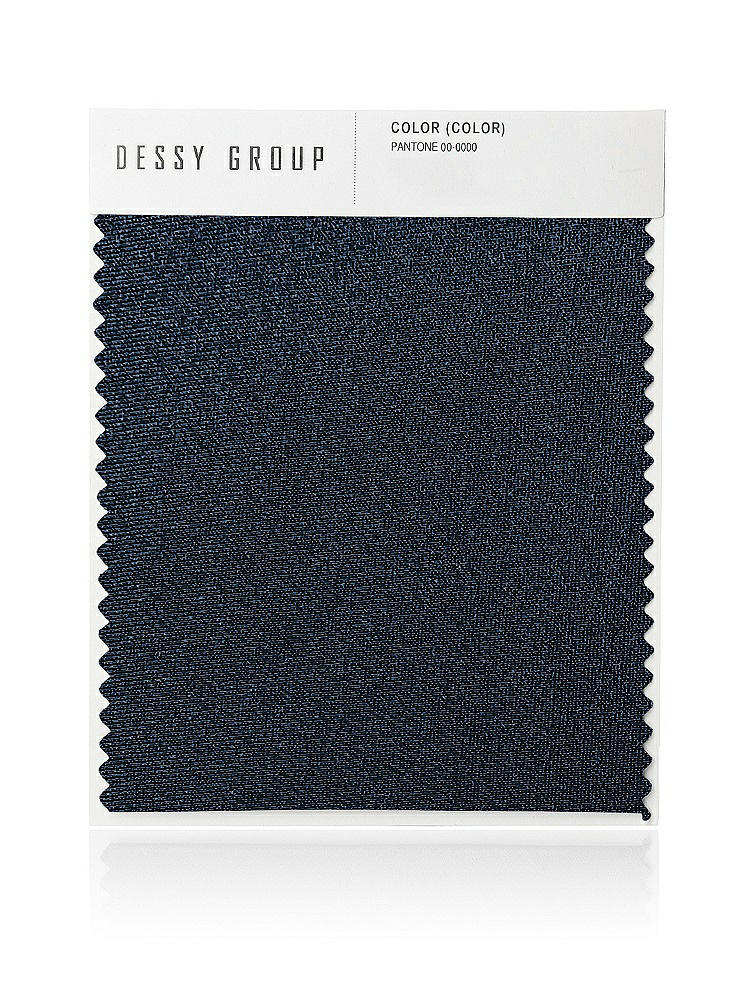 Front View - Midnight Navy Luxe Stretch Satin Swatch