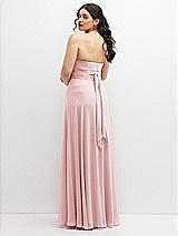 Alt View 6 Thumbnail - Ballet Pink Chiffon Convertible Maxi Dress with Multi-Way Tie Straps