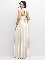 Rear View Thumbnail - Ivory Chiffon Convertible Maxi Dress with Multi-Way Tie Straps