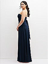 Alt View 5 Thumbnail - Midnight Navy Chiffon Convertible Maxi Dress with Multi-Way Tie Straps