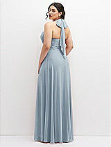 Rear View Thumbnail - Mist Chiffon Convertible Maxi Dress with Multi-Way Tie Straps
