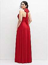 Rear View Thumbnail - Parisian Red Chiffon Convertible Maxi Dress with Multi-Way Tie Straps