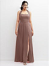 Front View Thumbnail - Sienna Chiffon Convertible Maxi Dress with Multi-Way Tie Straps