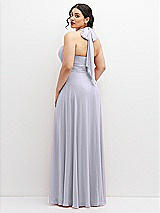 Rear View Thumbnail - Silver Dove Chiffon Convertible Maxi Dress with Multi-Way Tie Straps