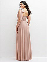 Alt View 3 Thumbnail - Toasted Sugar Chiffon Convertible Maxi Dress with Multi-Way Tie Straps