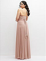 Alt View 6 Thumbnail - Toasted Sugar Chiffon Convertible Maxi Dress with Multi-Way Tie Straps