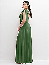 Alt View 2 Thumbnail - Vineyard Green Chiffon Convertible Maxi Dress with Multi-Way Tie Straps