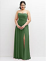 Alt View 4 Thumbnail - Vineyard Green Chiffon Convertible Maxi Dress with Multi-Way Tie Straps
