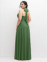 Rear View Thumbnail - Vineyard Green Chiffon Convertible Maxi Dress with Multi-Way Tie Straps