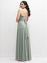 Alt View 6 Thumbnail - Willow Green Chiffon Convertible Maxi Dress with Multi-Way Tie Straps